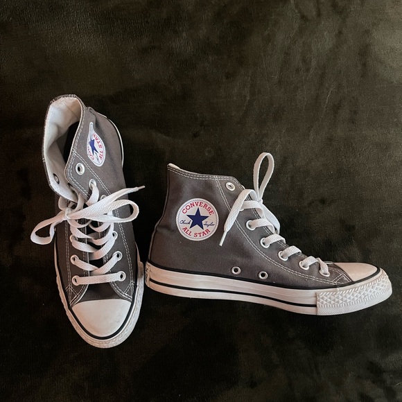 Converse Charcoal High-Top Sneakers - Picture 1 of 5